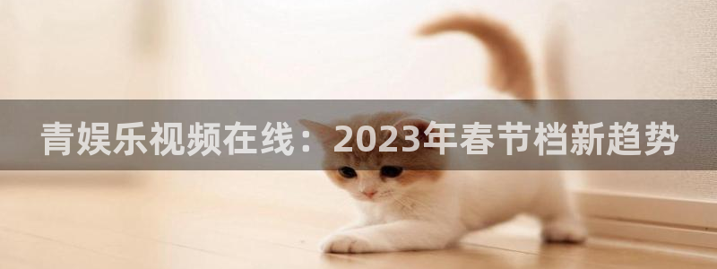 乐天堂fun体育1招商：青娱乐视频在线：2023年春节档新趋势