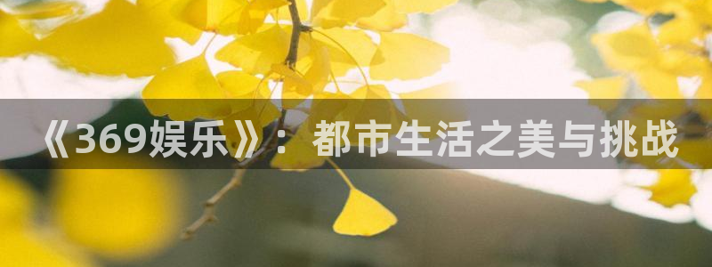 乐天堂fun集团股票：《369娱乐》：都市生活之美与挑战