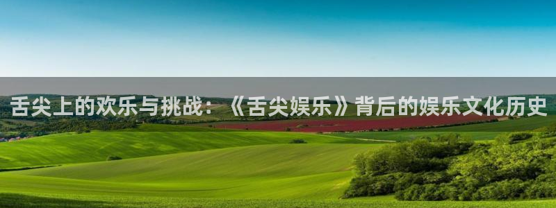 成都乐天堂fun电子有限公司：舌尖上的欢乐与挑战：《舌尖娱乐》背后的娱乐文化历史